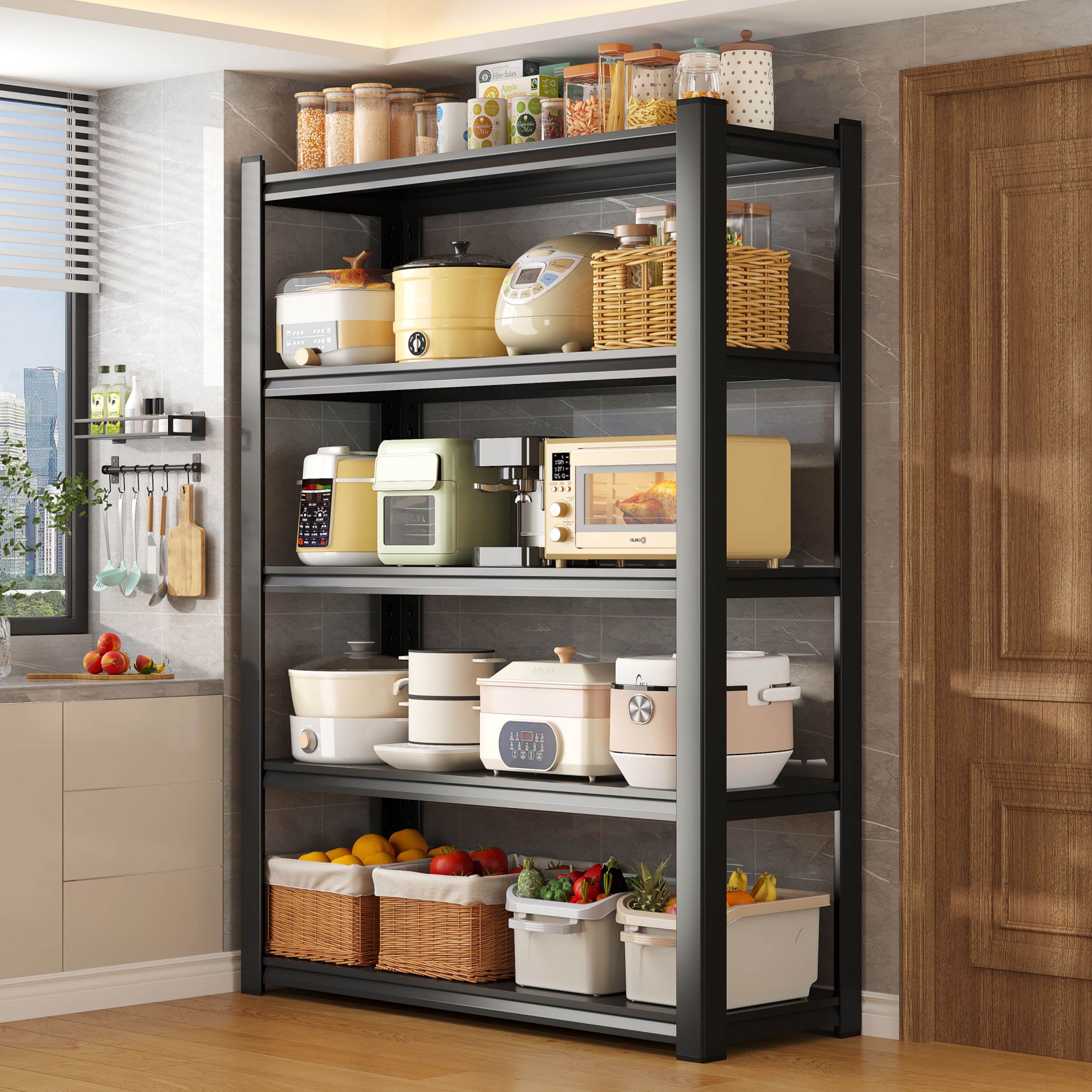 厨房多功能微波炉置物架