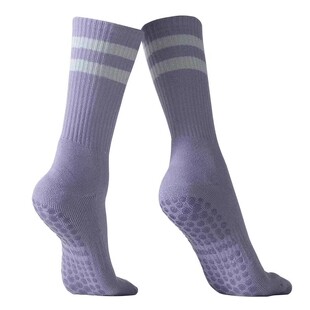 瑜伽袜子防滑专业女普拉提加厚运动健身跑步跳绳高中筒压力防滑袜