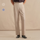 男休闲长裤 Acme cultum毛麻人字纹轻薄高腰双褶直筒那不勒斯西裤