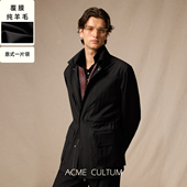 立领猎装 Acme cultum纯羊毛易护理薄款 夹克外套男宽松廓形上衣春