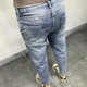 牛仔裤 男潮流韩版 修身 网红新款 精神小伙显瘦小脚休闲社会人九分裤