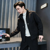 保暖加厚夹棉服男士 修身 流行棉衣2026新款 冬季 爆款 高级感棉服外套