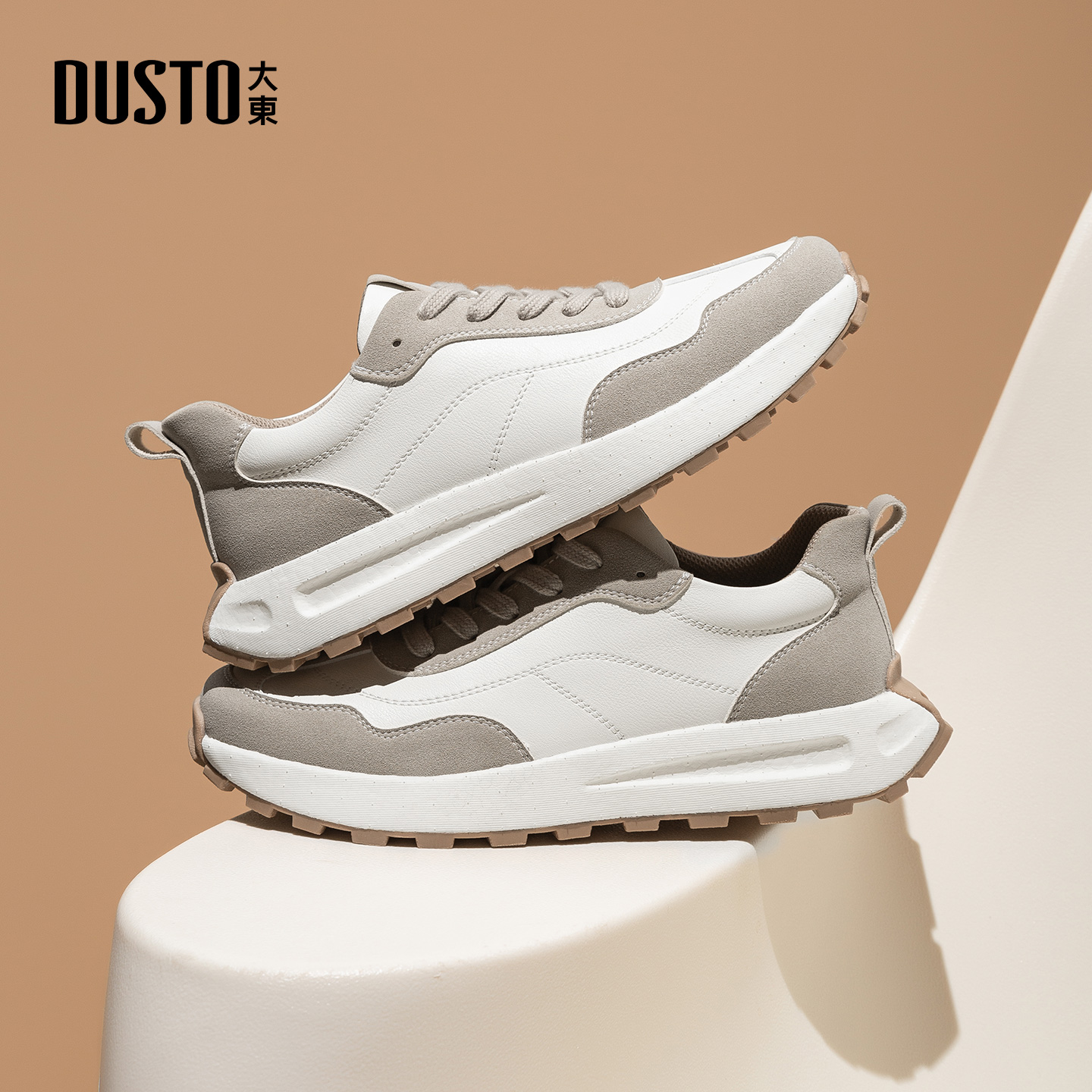 大东男士板鞋2026春季新款男鞋复古百搭软底运动休闲鞋舒适阿甘鞋