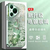 适用于华为Pura70手机壳华为P60保护套P50高级感P40不顶膜P30防摔电镀玻璃镜头全包个性 创意简约顺利葫芦
