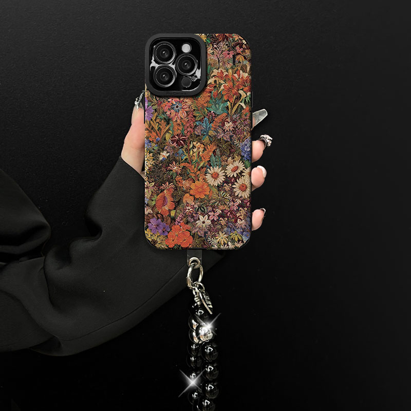 花海秘境瞳眼羊皮手机壳全型号