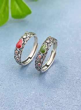 新款复古招财福禄平安葫芦戒指祥