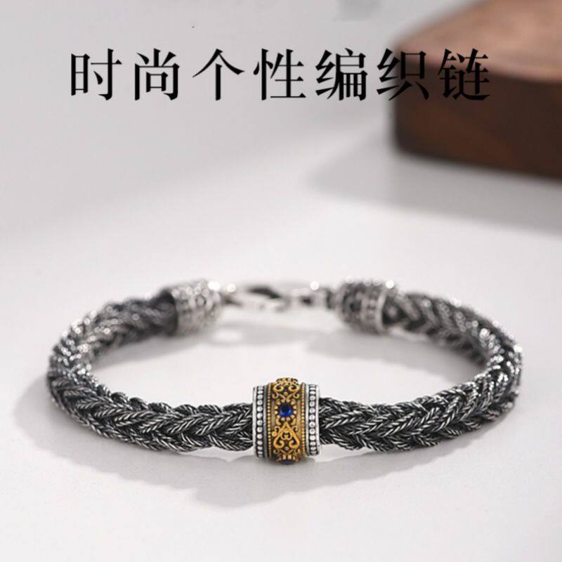 新款手工编织手链男士款潮复古小众高级感男生转运珠