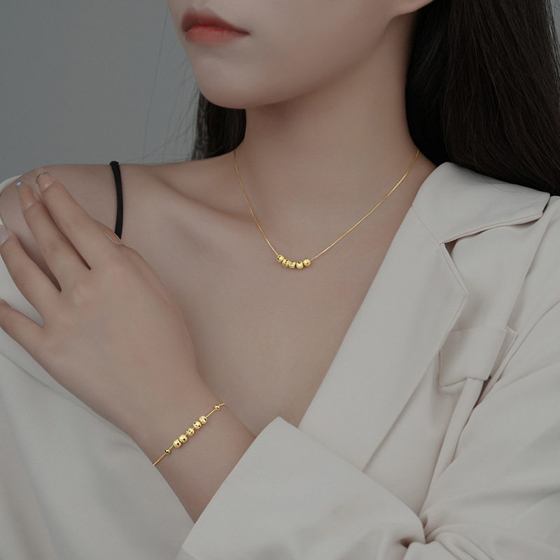 五福临门项链女简约百搭宫廷精美轻奢小众设计高级感手链新款