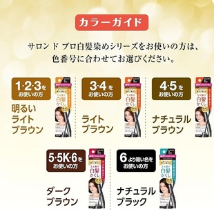 日本产Dariya塔丽雅遮盖白发刷鬓角一次性免洗染发笔棒剂膏一梳黑