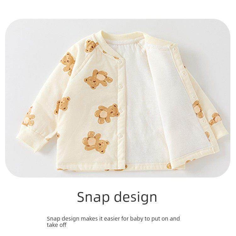 宝宝保暖上衣秋冬冬男女宝宝衣服夹棉开衫内衣儿童加厚打底衣棉衣,童装/婴儿装/亲子装,保暖上装,淘宝优惠券,粉丝福利购,淘宝优惠卷