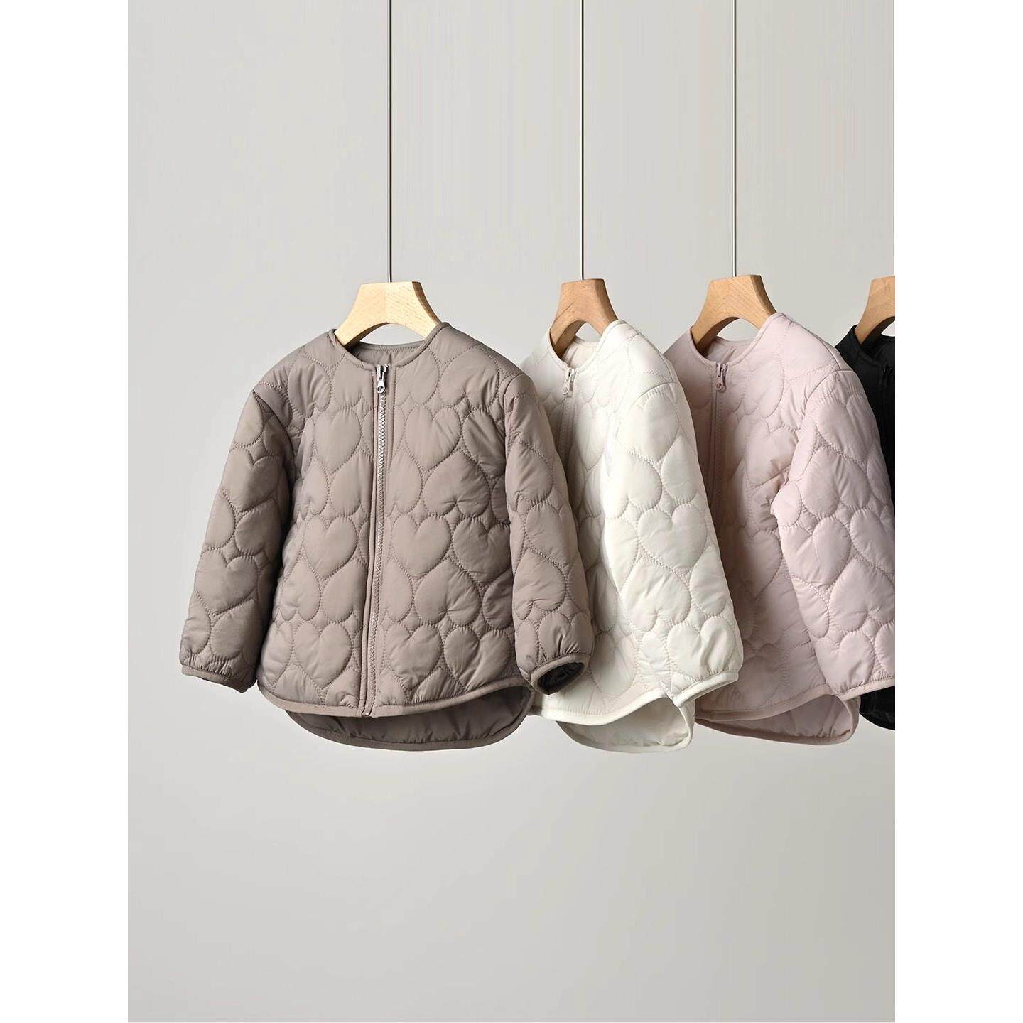 儿童绗棉棉服 男童女童保暖外套 薄款校服内胆 冬款 童装
