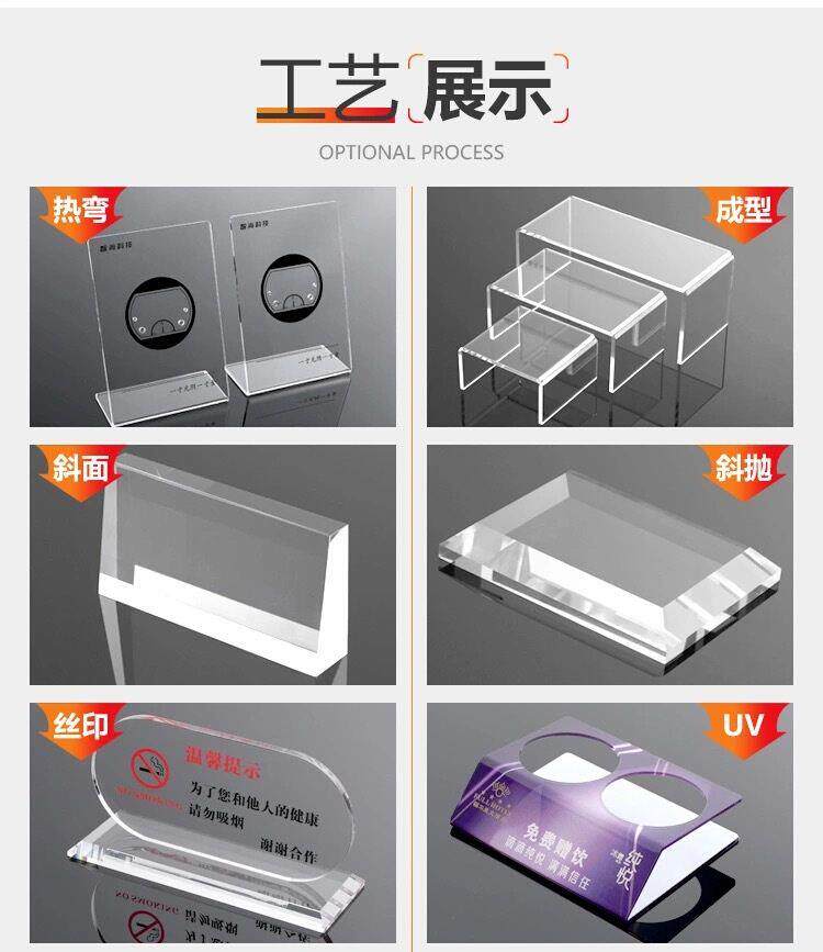 新款透明亚克力板加厚大板璃透层光205yep0有机玻板展示柜橡板塑