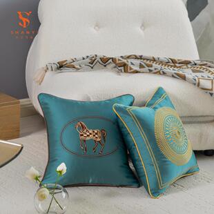 抱枕沙发客厅现代简约白色抱枕套牀头靠垫米白靠枕北欧轻奢靠背垫