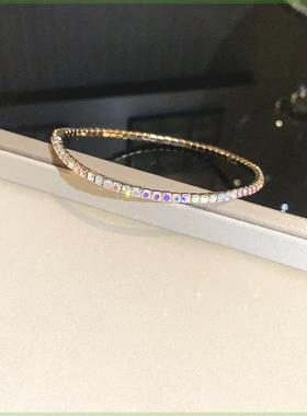 金钻银钻合金手链 LUCKYDAY287 BRACELETS287单排手镯炫彩