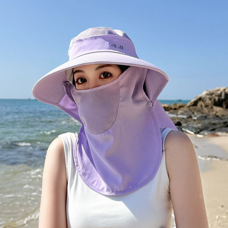 春夏冰丝透气防晒渔夫帽女出游