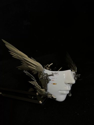 机械飞升降神赛博机械覆面具甲男款朋克cos次元装扮变装半脸礼物