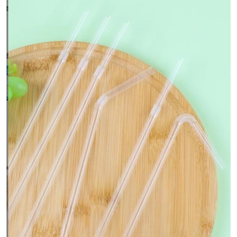 吸管一次性吸管独立纸包装孕妇儿童透明吸管奶茶吸管软管弯头