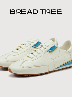 BREADTREE面包树 26年春季新款撞色流苏装饰德训鞋薄底舒适休闲鞋