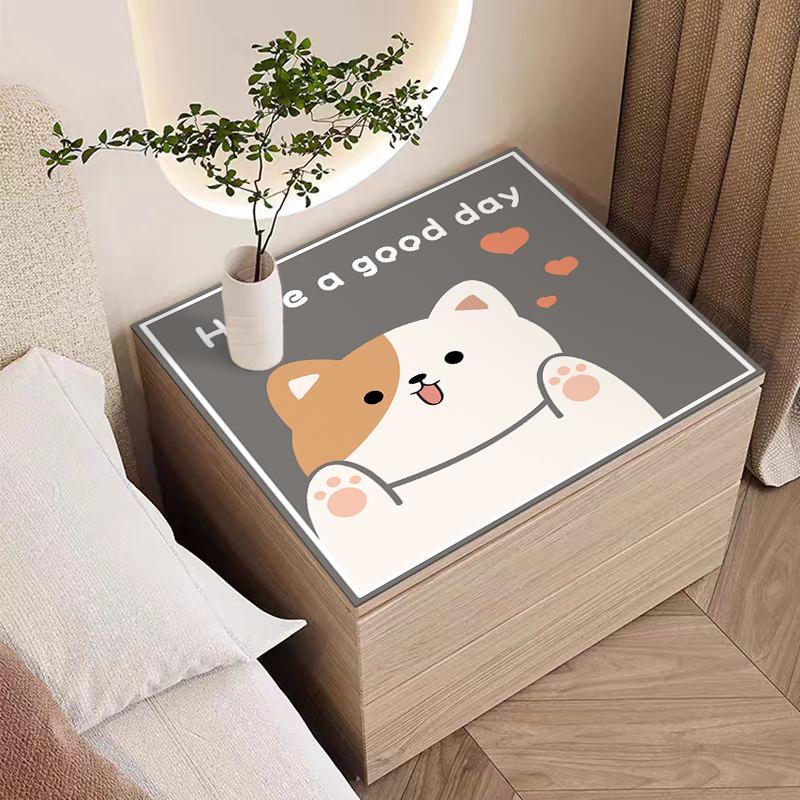 硅藻泥吸水耐脏床头柜盖垫