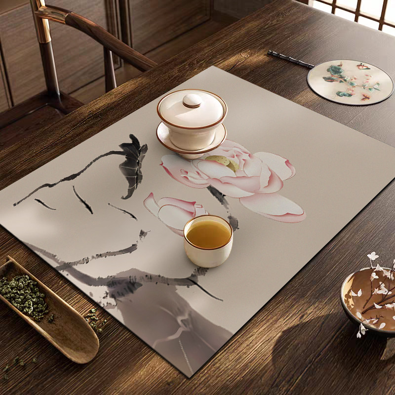 吸水垫隔热布高级感茶桌垫布茶杯垫防水新中式禅意茶水垫台面,居家布艺,餐垫,淘宝优惠券,粉丝福利购,淘宝优惠卷