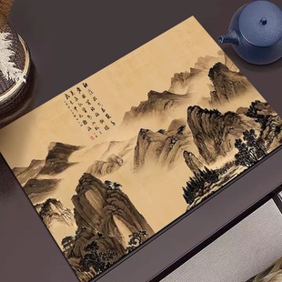 中式禅意干泡台茶席硅藻泥茶垫茶台吸水垫茶桌垫布茶席茶具茶杯垫