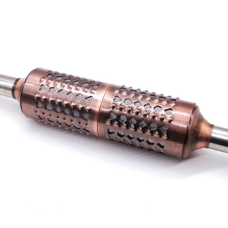 新型连体艾灸棒大号古铜温灸棒滚压推背按摩艾炙器具艾灸仪器