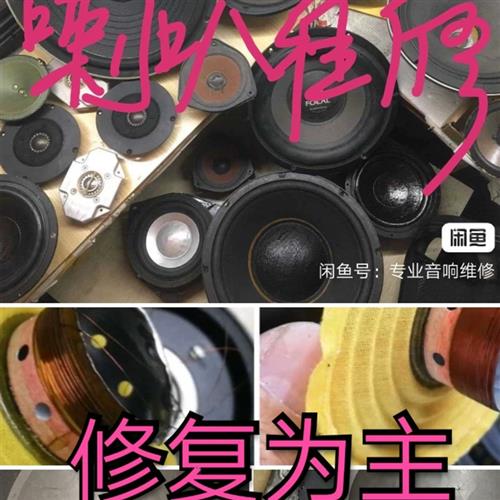 喇叭维修换边烧音圈换盆分频器绅士宝博士丹拿西雅士魔雷  JBL