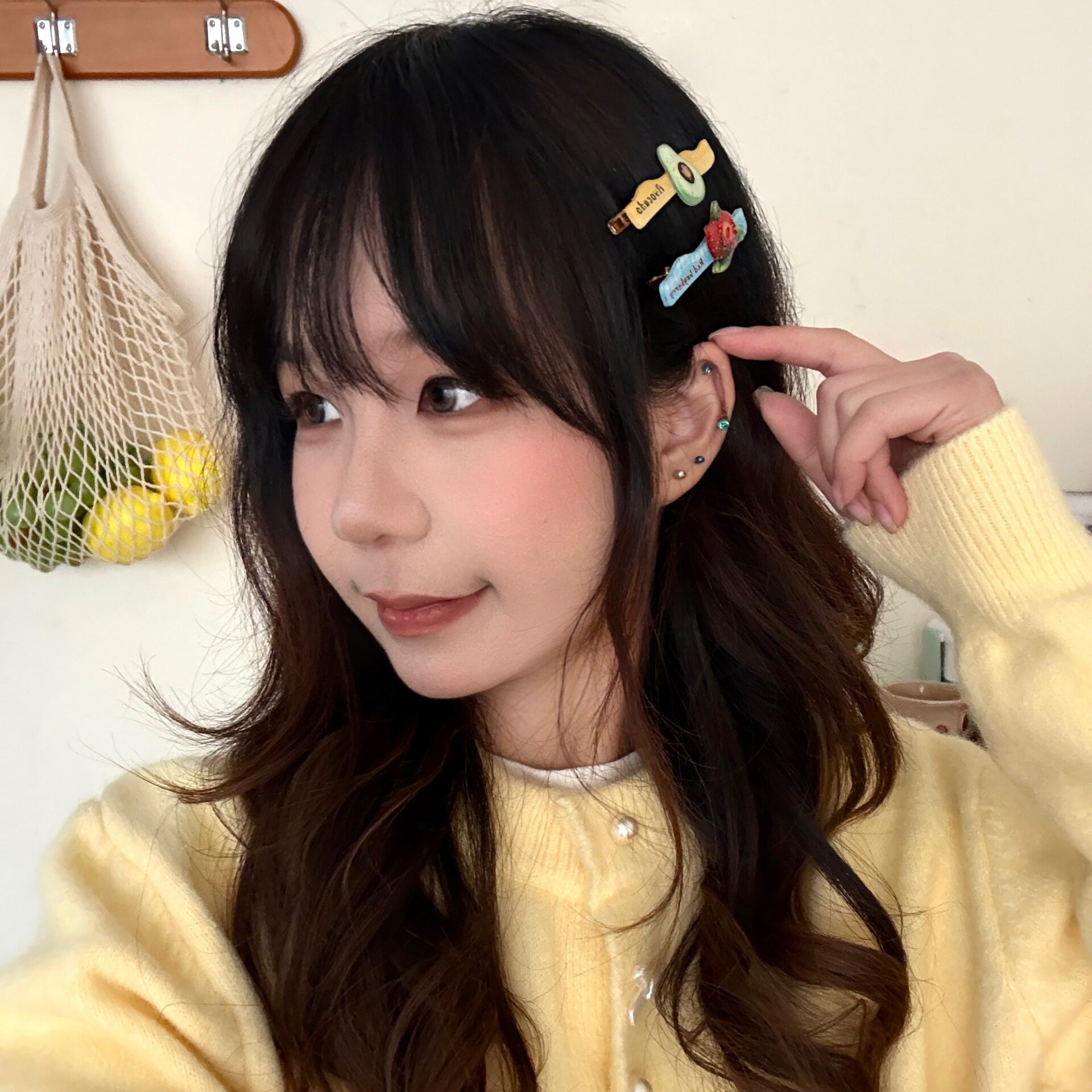 校园流行可爱波浪水果发夹甜美少