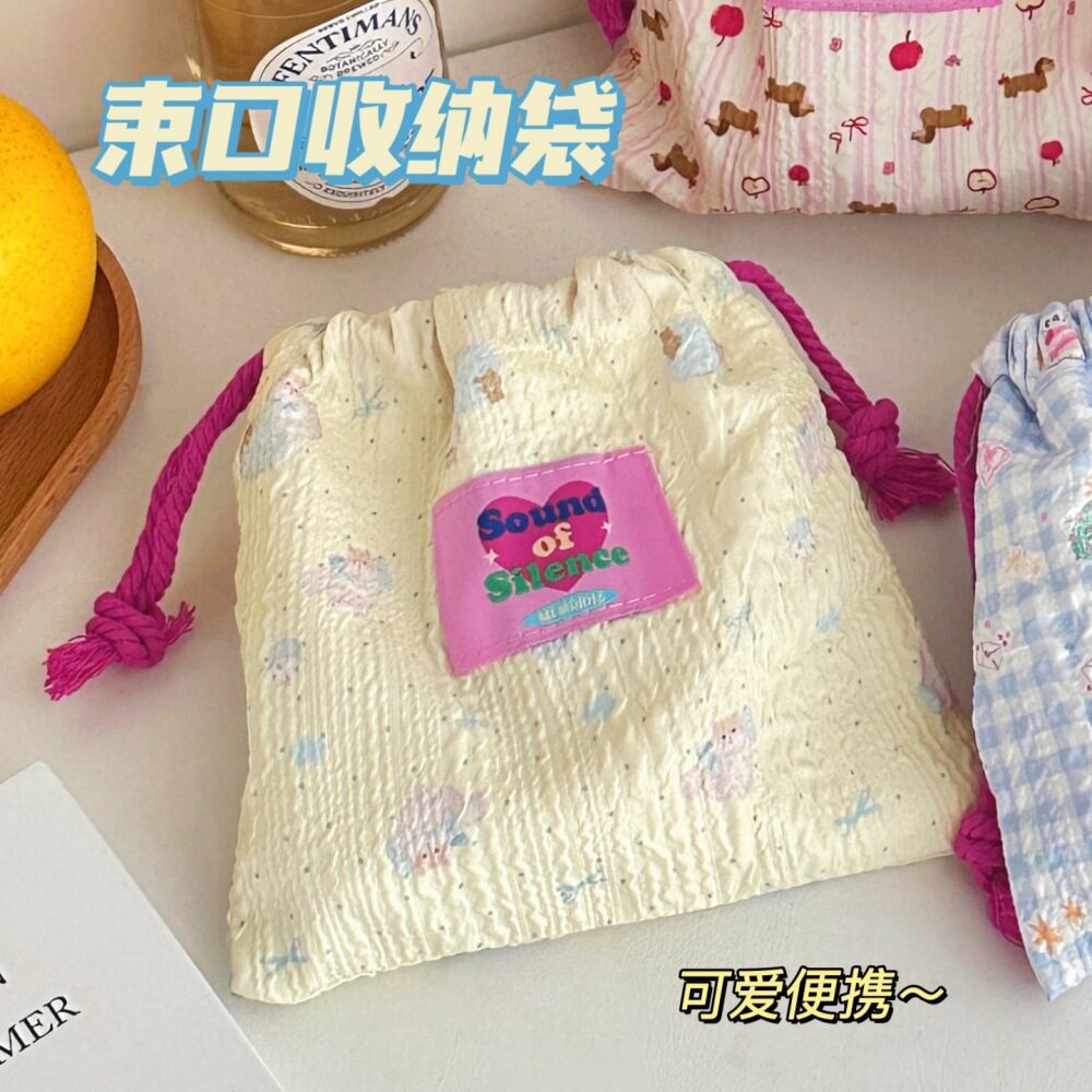 质量严选新款可爱卡通束口抽绳发