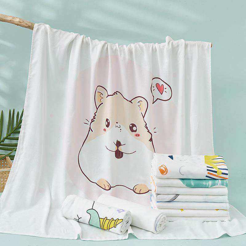 新生兒夏季紗布浴巾嬰幼