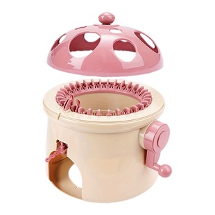 欧美热卖手摇羊毛机织围巾袜子毛衣幼儿园手工星星圆筒编织机48针