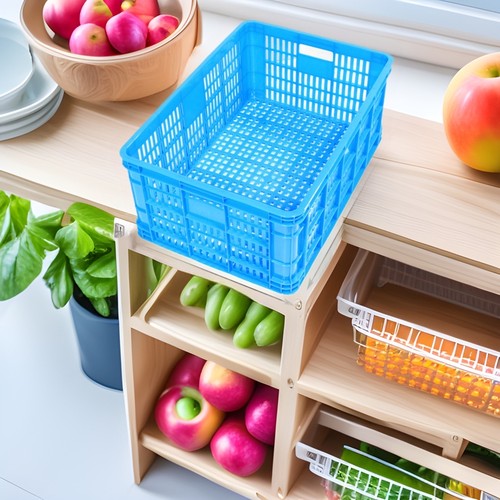 厂家直供塑料箱子物流快递筐筐子塑料周转筐 蔬菜水果超市周转