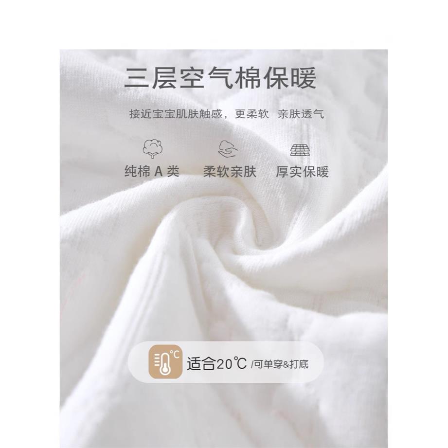 宝宝夹棉连体衣空气棉婴