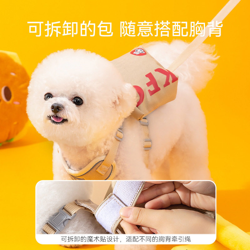 宠物自背包牵引绳可爱外