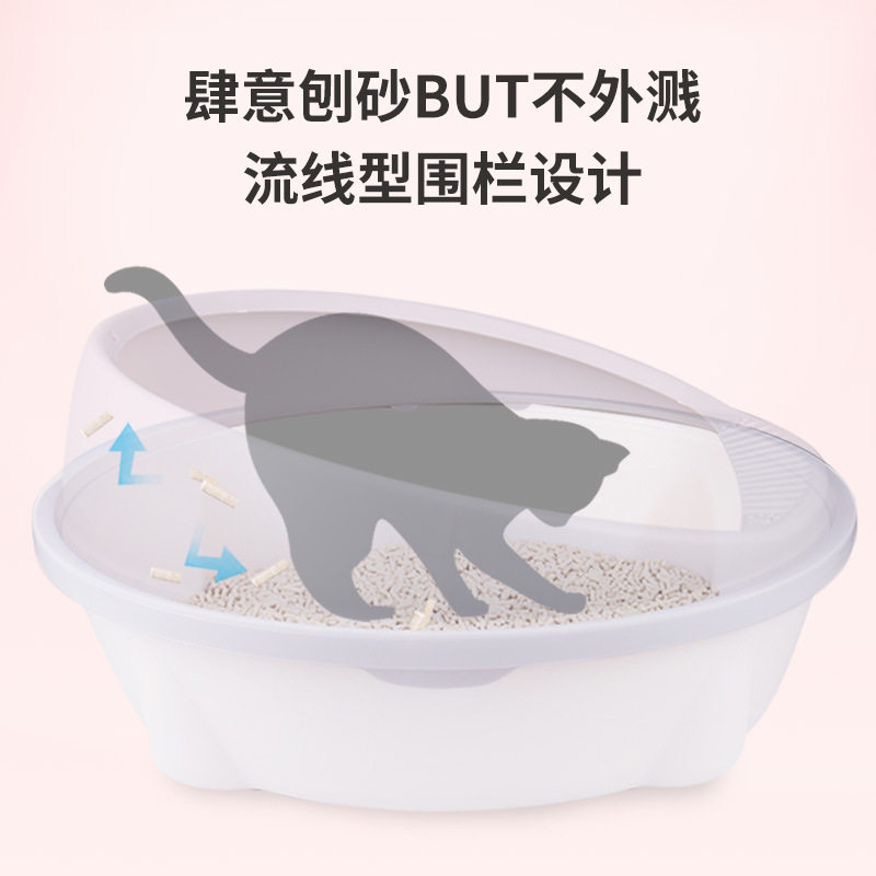 直销宠物猫砂盆半封闭式