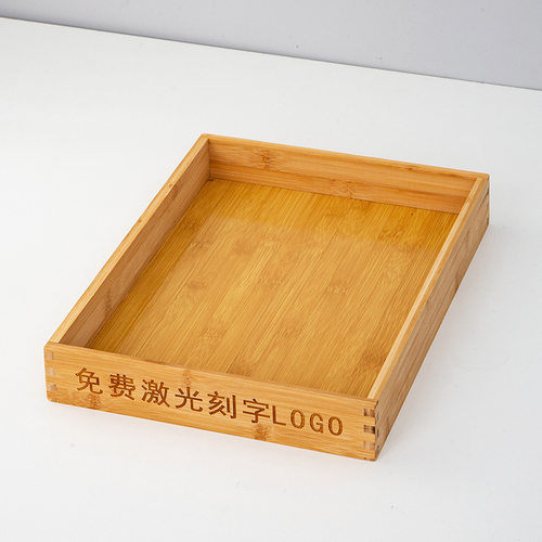 竹木托盘长方形面包展示