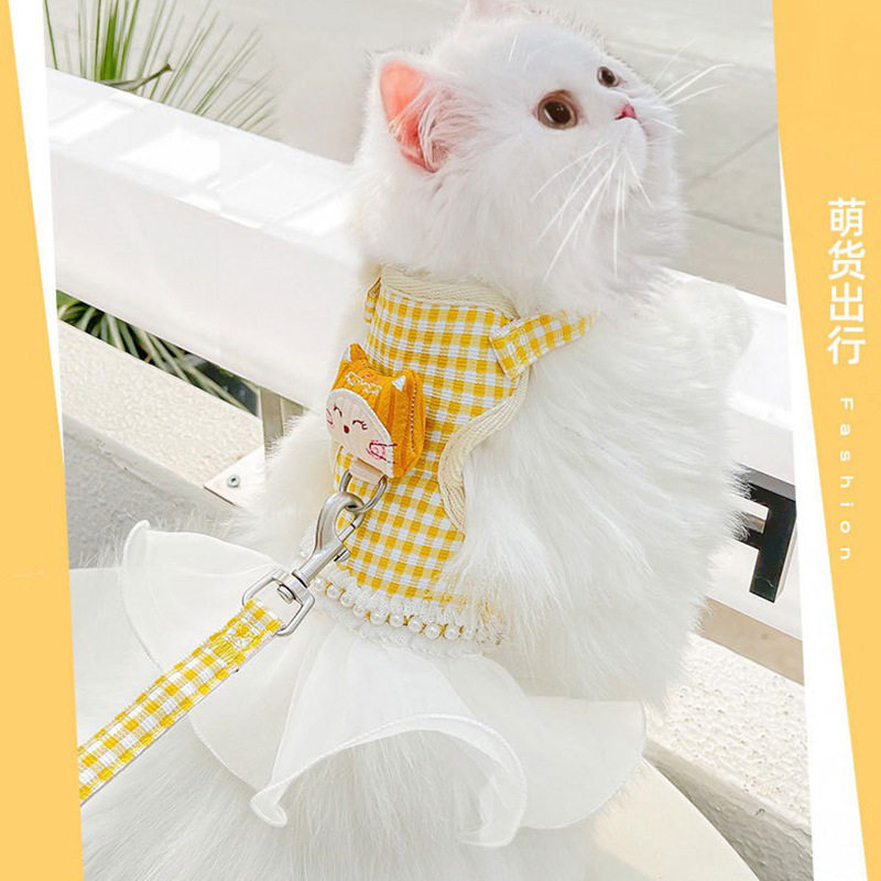 宠物胸背溜猫咪牵引绳防
