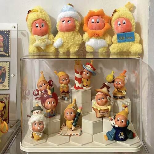 盲盒泡泡玛特星星人展示架收纳透明防尘亚克力手办玩具积木展示柜