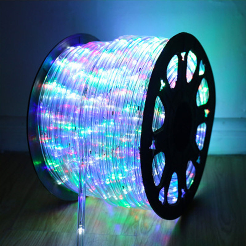 灯串户外防水LED彩虹管圆