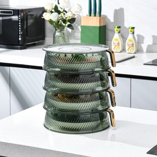 家用盖菜罩多层剩饭菜收纳架厨房防尘保温食物罩餐桌多功能遮尘罩