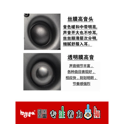 原装JYV正HIF双磁4寸高音喇叭靓I声1品寸丝膜音箱四寸家用单音响