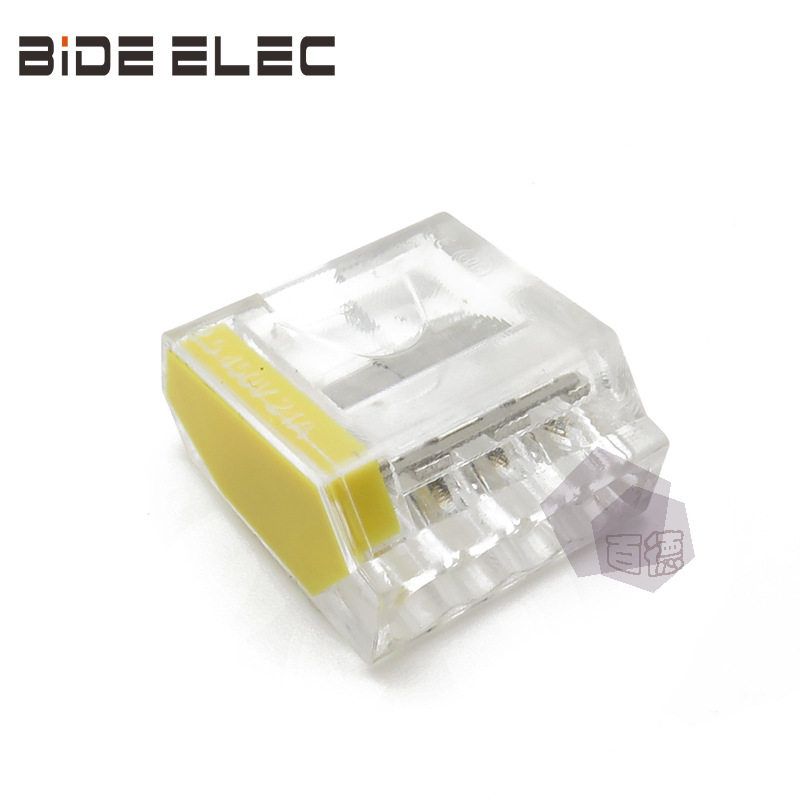 PC254四孔黄色紧凑型快速接线端子接线盒用导线连接器BIDE ELEC,五金/工具,其他端接件及接线装置,淘宝优惠券,粉丝福利购,淘宝优惠卷