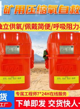 矿用压缩氧自救器 多种规格 佩戴简便ZYX45隔绝式压缩氧自救器