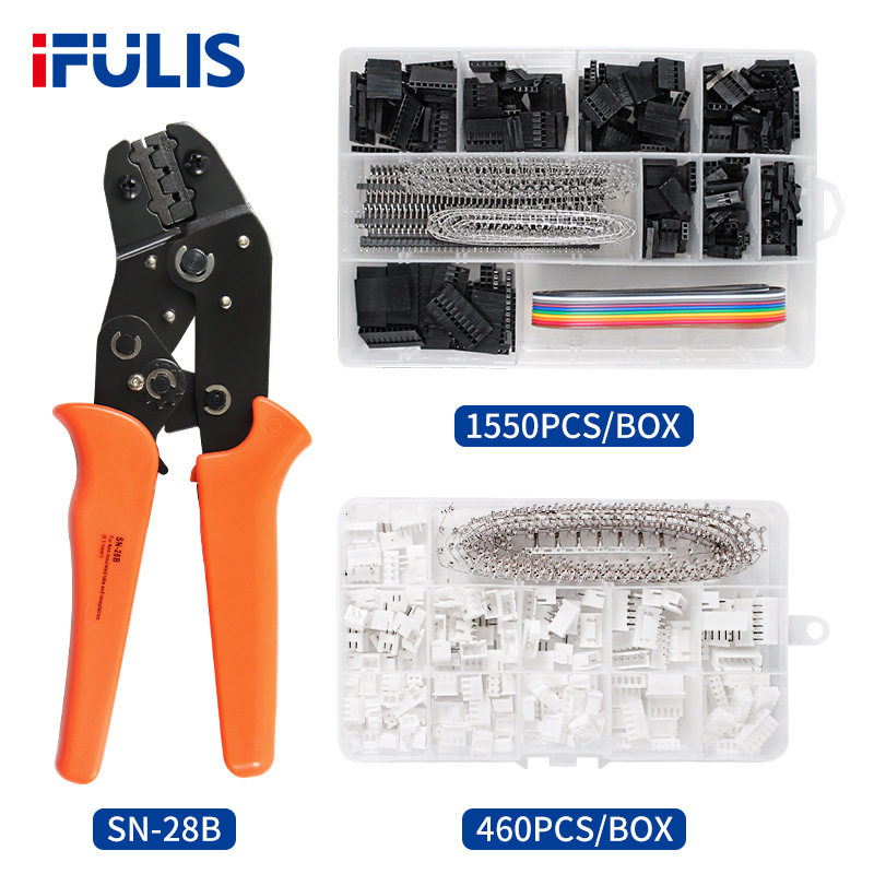 XH杜邦2.54/2.8/3.0/3.96/4.8插簧端子SN-28B棘轮压线钳+1550Pcs,五金/工具,其他端接件及接线装置,淘宝优惠券,粉丝福利购,淘宝优惠卷