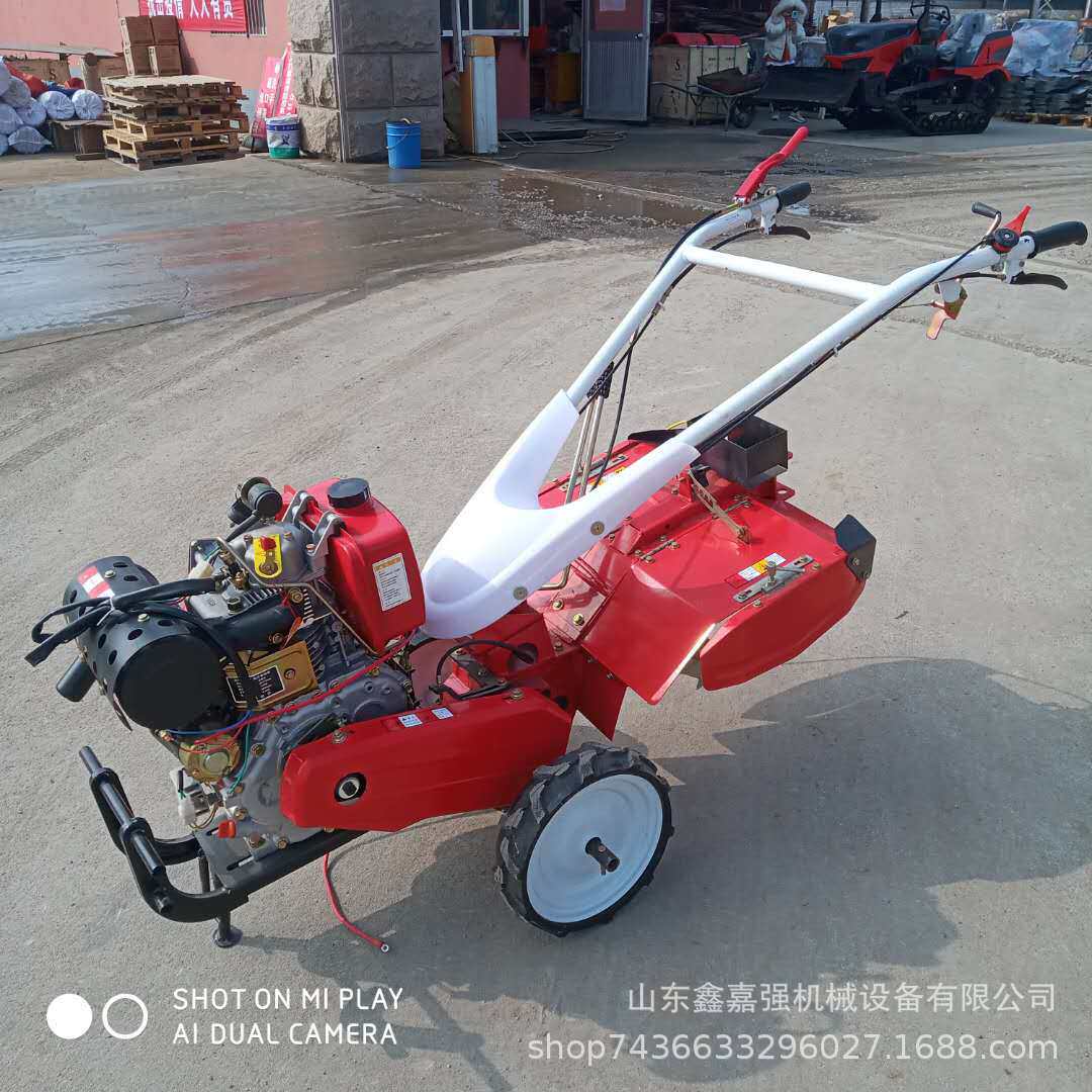 186型自走式四驱微耕机 农业手扶式果园开沟微耕机 旋耕机报价运