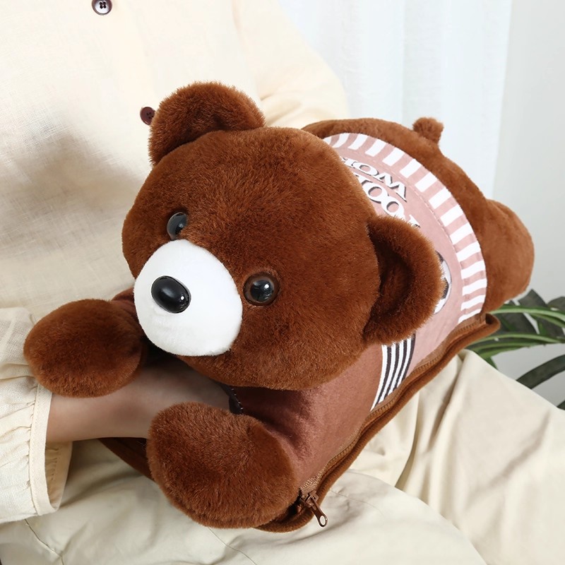 热水袋充电暖宝宝暖水袋女热敷肚子卡通暖手宝防爆毛绒可爱暖手袋