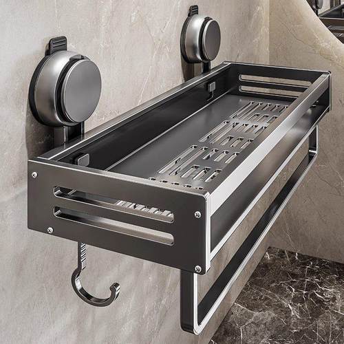 德国精选吸盘置物架浴室卫生间免打孔洗漱台壁挂式洗手间收纳卫浴