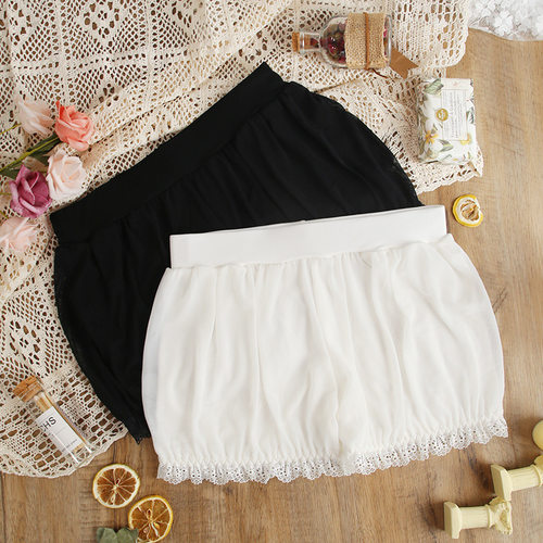 日系蕾丝jk防走光可外穿女宽松可爱南瓜裤lolita打底安全裤夏薄款