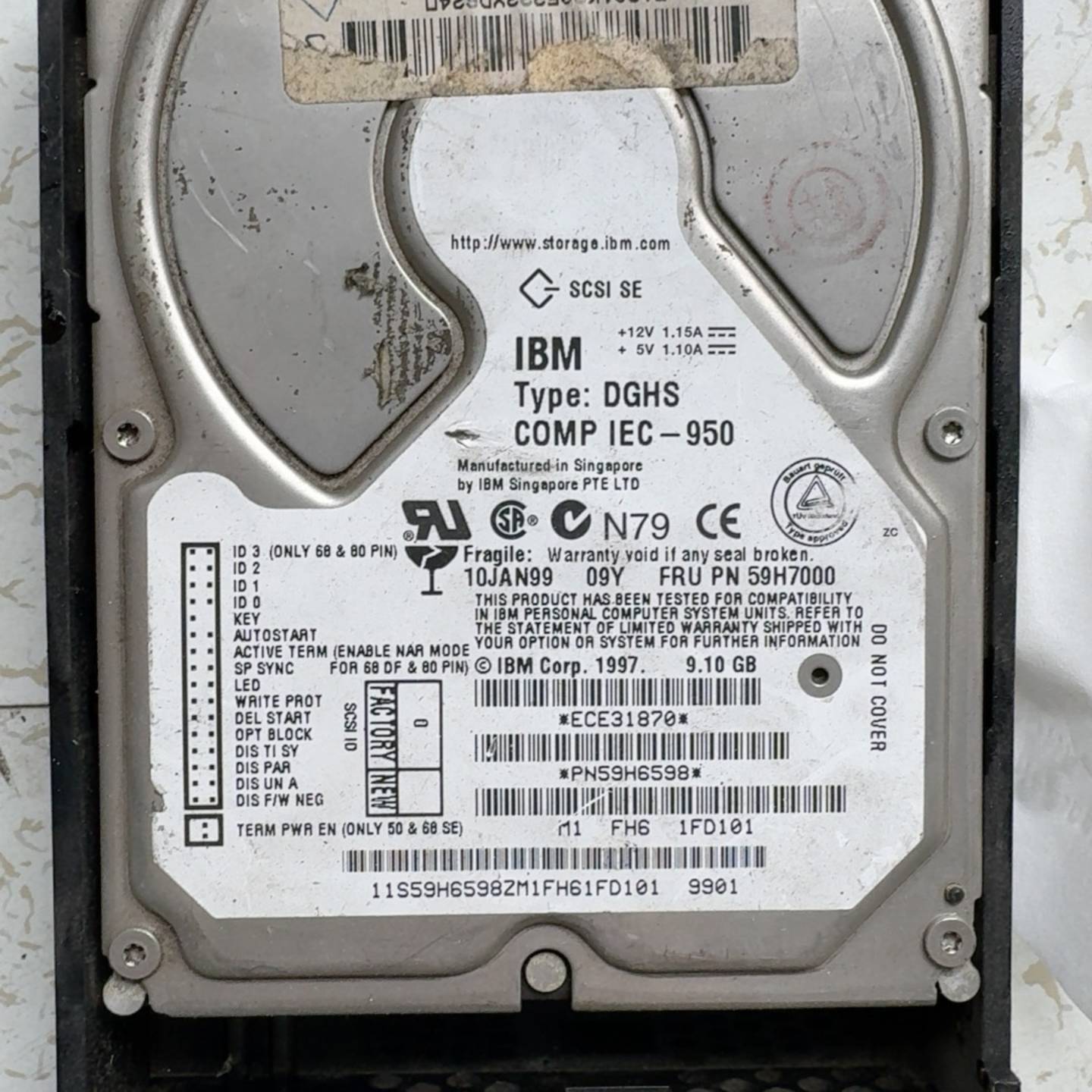 可维修IBM SCSI SE DGHS COMP IEC-9图片