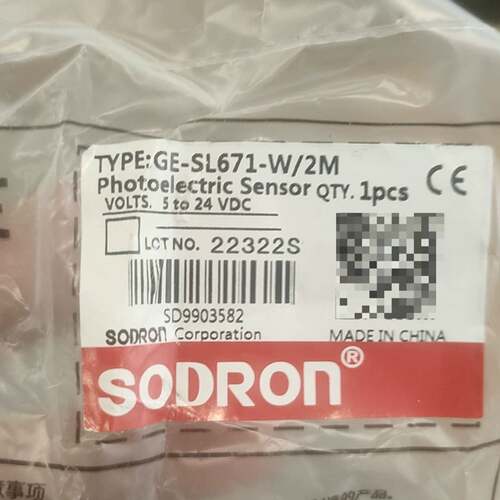 可维修SODRON GE-SL671-W/2M，索迪龙光电传感器